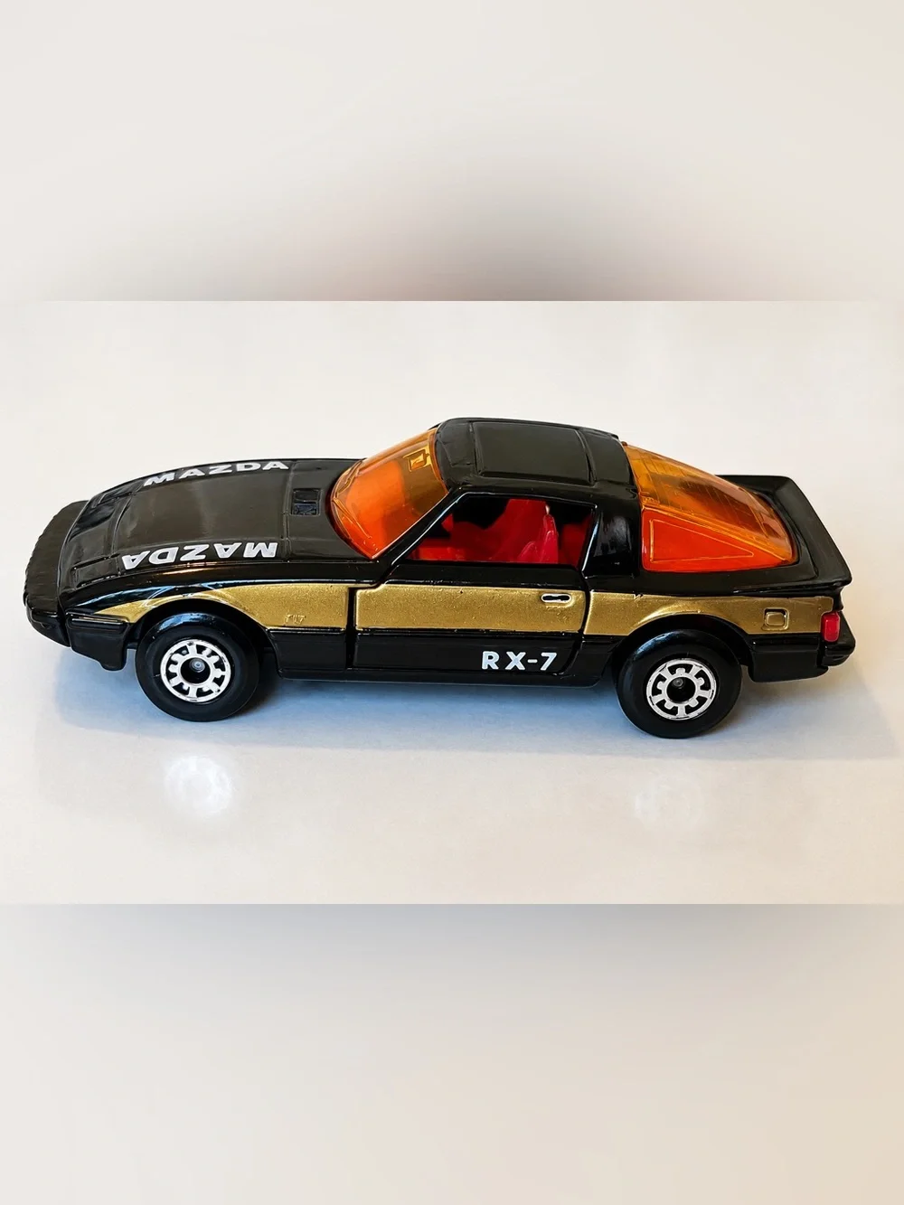 Mazda RX-7 Kids Toy Car - Black and Gold